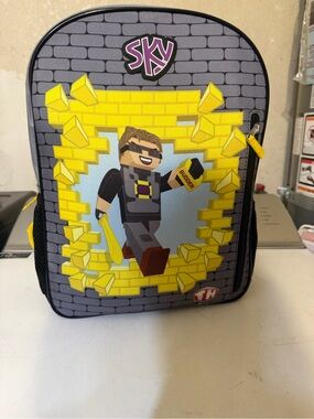 Sky Yellow & Gray Adventure Kids Backpack